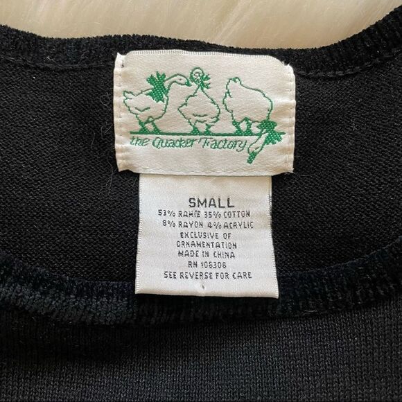 The Quacker Factory Shamrock St Patrick’s Day Top Size Small - Picture 6 of 7